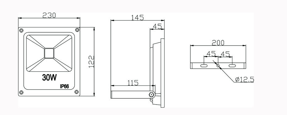 30w outdoor led reflector