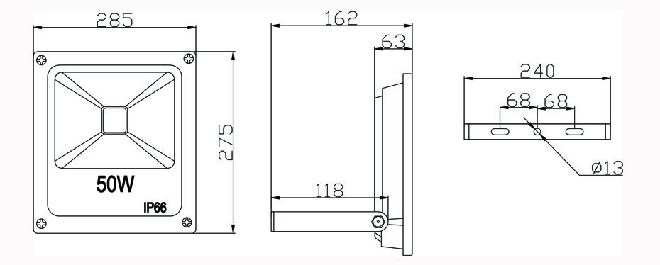 50w led reflektor