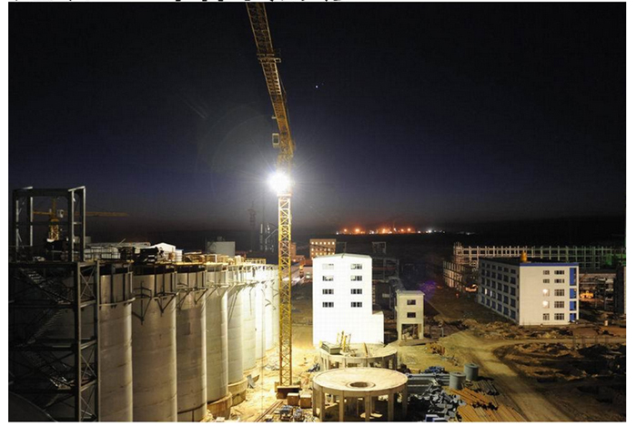 building tower led flood light application