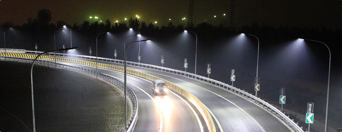 Slim led street light application