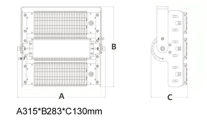 150w-led-module-flood-light-size