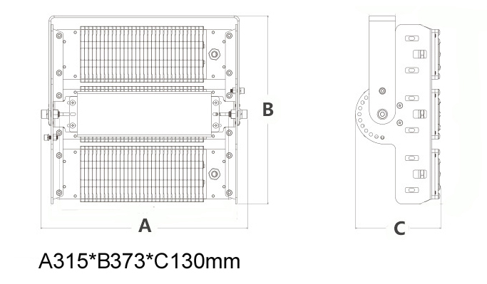 200w-led-module-flood-light-size