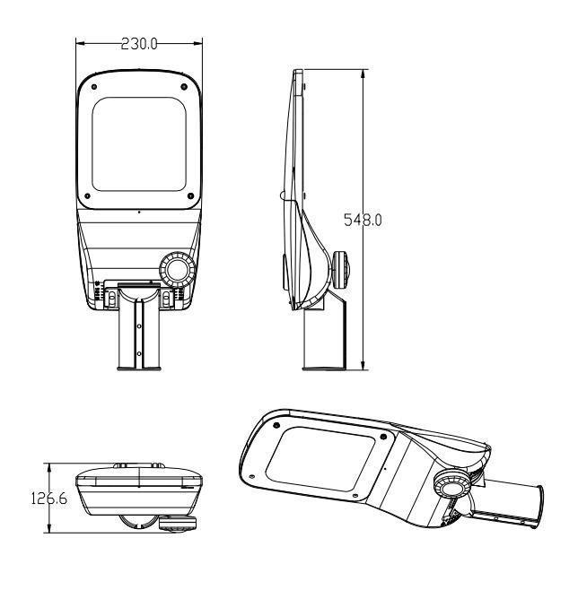 100w-cap-led-street-light-size